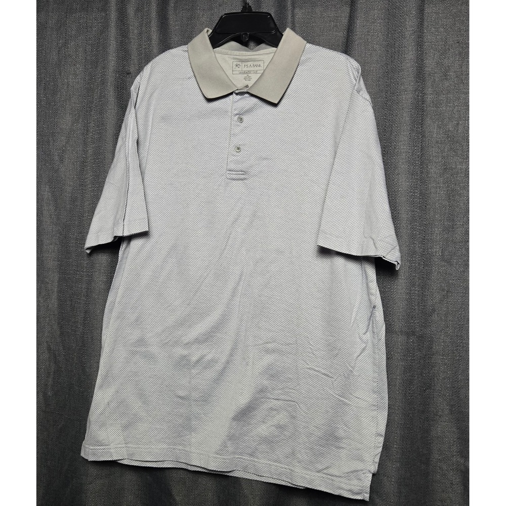 Jos A‎ Bank Leadbetter Golf Polo Shirt Performance Casual Gray XL